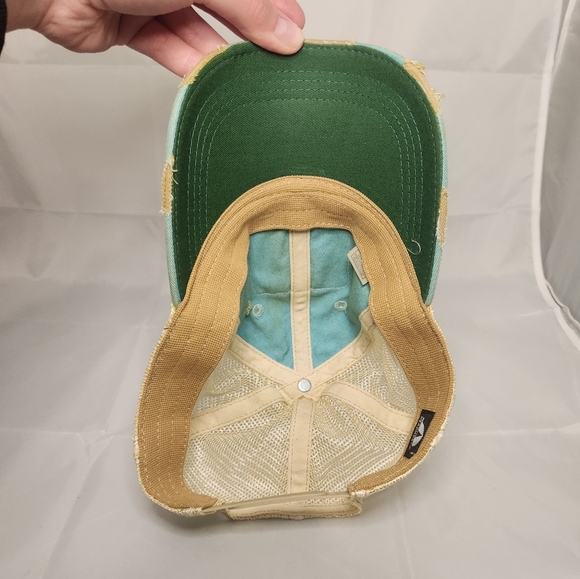 Like New The Goat Stock Ball cap Sky Blue Lake Mode Distressed Headmost Mesh Hat - Picture 9 of 12